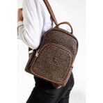 World Store Worldstore Asya Empirme Baskı Kadın Sırt Çantası - 27 cm - Kahve - Taba