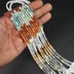 WORLD WIDE GEMS Doğal AAA+Çok Değerli Taş rondelle Faceted Boncuk 4-6 mm 12 inç Uzun Dize Takı Yapımı Değerli Taş Boncuk Kolye Bilezik için