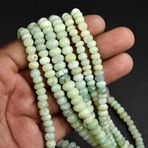 WORLD WIDE GEMS Doğal AAA+Kalite rondelle Faceted Boncuk 8-9 mm 10 inç Uzun Dize Takı Yapımı Değerli Taş Boncuk Kolye Bilezik için