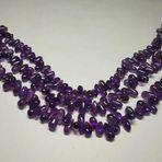WORLD WIDE GEMS Doğal afrika mavi ametist armut yönlü boncuk 6x9mm 8 inç uzun dize takı yapımı taş boncuk kolye bilezik