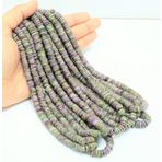 WORLD WIDE GEMS Doğal benzersiz Lepidolite lastik pürüzsüz boncuklar 6mm 8mm 8 inç uzun dize takı yapımı taş boncuk kolye bilezik için
