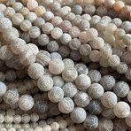 WORLD WIDE GEMS Doğal buzlu çatlak yangın rondelle yönlü boncuk 4mm 10 inç uzun dize takı yapımı taş boncuk kolye bilezik