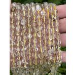WORLD WIDE GEMS Doğal Limon Yeşim Nuggets Pürüzsüz Boncuk 2mm 15 inç Uzun Dize Takı Yapımı Değerli Taş Boncuk Kolye Bilezik için
