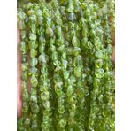 WORLD WIDE GEMS Doğal Peridot rondelle Pürüzsüz Boncuk 6mm 10 inç Uzun Dize Takı Yapımı Değerli Taş Boncuk Kolye Bilezik için