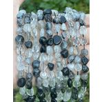 WORLD WIDE GEMS Doğal siyah rutil kuvars Nuggets pürüzsüz boncuk 4mm 12 inç uzun dize takı yapımı taş boncuk kolye bilezik