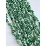 WORLD WIDE GEMS Doğal Yeşil Aventurin Nuggets Faceted Boncuk 5-8mm 10 inç Uzun Dize Takı Yapımı Değerli Taş Boncuk Kolye Bilezik için