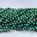 WORLD WIDE GEMS Doğal Yeşil Kaplan Gözü rondelle Pürüzsüz Boncuk 6mm 15 inç Uzun Dize Takı Yapımı Değerli Taş Boncuk Kolye Bilezik için