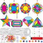 WorldBazaar Elmas Suncatchers el sanatları kitleri 24 takım DIY bahar paskalya boyama zanaat pencere boya sanat Suncatchers dekorasyon yaz doğum günü düğün parti iyilik