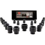 Worldforce 1/2" Darbeli Kısa Lokma Seti Metal Kutulu 8-32MM 20 Parça Set 8,9,10,11,12,13,14,15,16,17,18,19,20,21,22,23,24,27,30,32MM