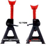 Worldforce 12 Ton Kriko Standı Araç Altı Besleme Sehpası Ağır Vasıta 2'li Set 500-775 mm