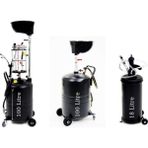Worldforce 3' Lü Set Yağ Çekme 100 Lt ve Yağ Boşaltma 100 Lt ve Turlu Yağ Pompası 18 Lt Profesyonel - Siyah