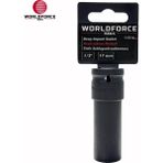 Worldforce Darbeli Lokma 17MM Uzun 6 Köşe 1/2'' Cr-Mo - Siyah