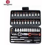 Worldforce World Force - Lokma Takımı 46 Parça S-Ultra 1/4'' Uzatmalı Cırcır