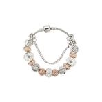 Worldshop Pandora Tarz, Yeni Trend, Gold Charm Bileklik, Ahşap Kutu Içerisinde, Yeniyıl Yılbaşı Hediyesi