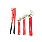 Worldtec 1'' Profesyonel Maşalı Boru Anahtarı + 8 - 10 - 12 No Kurbağacık Set