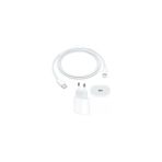 Worldway Apple Iphone 11-12-13-14 Uyumlu 20W Usb-C Güç Adaptörü + 1m Usb-C Lightning Şarj Kablosu Seti - Beyaz