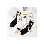 Worthy Socks 5 Çift Unisex Karışık Renkli Pamuklu Tenis Kolej Çorap