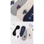 Worthy Socks 5'li Teddy Bear Oyuncak Ayı Desenli Babet Çorap Seti 5 Çift - 36 - 40 - Renkli