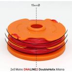 Worx WA0007 1.65MMX5METRE Çift Çıkışlı Duble Helix Spiral Burgulu Yedek Misina - Renkli