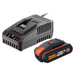 Worx WA3601 20 V 2.0 Ah Powershare Li-İon Akü ve Akü Şarj Cihazı