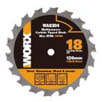 Worx WA8304 120x9,5 mm Metal, Ahşap, Pvc, Alüminyum Kesme, Elmas Daire Testere Bıçağı
