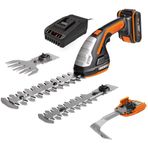 Worx WG801E 5 20Volt 2.0Ah. Li-ion Şarjlı Profesyonel Avuç İçi Çim Kesme, Çit Budama/çapalama