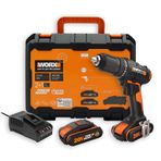 Worx WX108 20 Volt 2.0 Ah Lion Çift Akülü Profesyonel Şarjlı Matkap