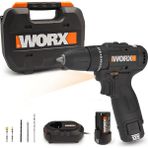 Worx WX121 12 Volt 2.0 Ah Li-Ion Çift Akülü Kömürsüz Profesyonel Şarjlı Darbeli Matkap ve 5 Parça Aksesuar
