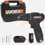 Worx WX121 12 Volt 2.0 Ah Li-Ion Çift Akülü Kömürsüz Profesyonel Şarjlı Darbeli Matkap ve 5 Parça Aksesuar