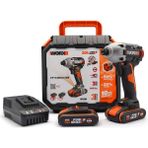 Worx WX261 20 V 2.0 Ah Li-İon Çift Akülü 260 NM Kömürsüz Profesyonel Şarjlı Darbeli Tornavida
