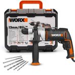 Worx WX318 810 W 13 mm 6 Adet Uç Profesyonel Darbeli Matkap