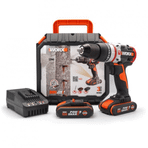 Worx WX354 20 V 2.0 Ah Li-İon Çift Akülü Kömürsüz Profesyonel Darbeli Şarjlı Matkap