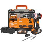 Worx WX354.4 20 V 4.0 Ah Li-Ion Çift Akülü Kömürsüz Profesyonel Şarjlı Darbeli Matkap