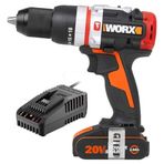 Worx WX354.9C 20 Volt 2.0 Ah Li-Ion Tek Akülü Kömürsüz Profesyonel Darbeli Şarjlı Matkap
