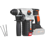 Worx WX380.9 20 Volt 2.2J Profesyonel SDS-Plus Pnömatik Kablosuz Kırıcı Delici Matkap