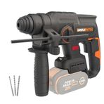 Worx WX381.9 20 V 2J Profesyonel SDS-Plus Aküsüz 3 Parça Delme Ucu Pnomatik Kırıcı Delici