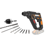Worx WX390.9 20 V 1.2j Akü Dahil Değildir 8 Adet Uç Mandren Profesyonel SDS-Plus Pnömatik Şarjlı Matkap