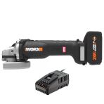 WORX WX812.9C Tek Akülü Şarjlı Avuç Taşlama 20Volt 2.0Ah. 125mm