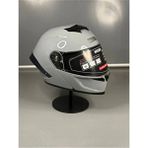 Wosen WS-202 Güneş Gözlüklü Çene Açılır Kask Cement Grey Şeffaf Vizörlü L Beden Dayanıklı Malzeme - Gri