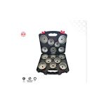 WOSSEN 41600 1/2 15 Parça Tas Tipi Yağ Filtre Sökme Seti Takımı