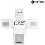 WOTOBE 4'ü 1 Arada USB 3.0 SD/TF/CF/MS Uyumlu Bellek Kartı Adaptör Kart Okuyucu