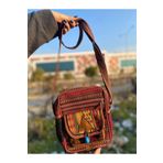 Wotrart Etnik Desenli Askılı Omuz Çantası, Kilim Çanta,