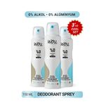 WOU World of Unique Erkek Deodorant Sprey ,Pudrasız,48 Saat Etkin Koruma,Vegan,Alkol İçermez,150ml.3 Adet Özel Set