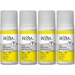 Wou World Of Unique Ter Önleyici Beyazlatıcı 4x75 ml Unisex Deodorant Roll-On