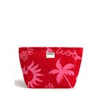 Wouf Tulum Baskılı Kadın Makyaj Çantası 30 X 22 Cm - Kırmızı
