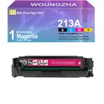 Woungzha 213A Toner Kartuşu Uyumlu H P 213A W2130A W2131A W2132A W2133A Renkli Lazer Enterprise 5700DN 6700DN 6701DN MFP 5800DN 6800DN Yazıcı (1 Macenta)