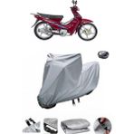 Wovex Kanuni Cup 100 Su Geçirmez Motosiklet Brandası Arka Çanta Uyumlu - Gri