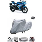 Wovex Suzuki Gsx-R 125 Su Geçirmez Motosiklet Brandası Arka Çanta Uyumlu - Gri