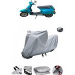 Wovex Vespa Cosa 200 Su Geçirmez Motosiklet Brandası Arka Çanta Uyumlu - Gri