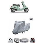 Wovex Vespa Gt 250 Su Geçirmez Motosiklet Brandası Arka Çanta Uyumlu - Gri